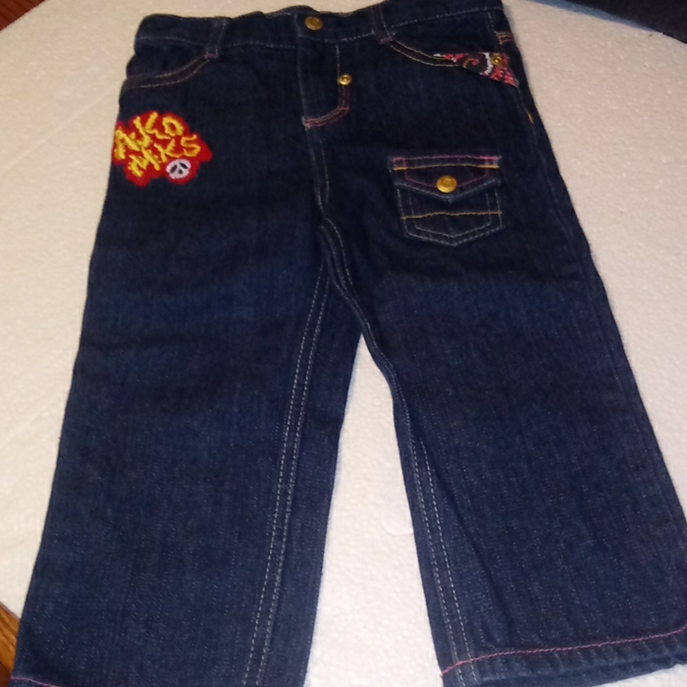 Akademiks Embroidered Design Jeans-4T